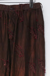 MUTEDANCE embroidered printed and dyed trousers MD21SS46